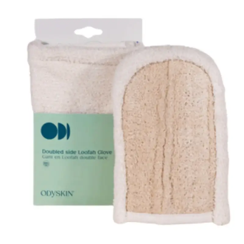 Odyskin Guanti doppi laterali in luffa