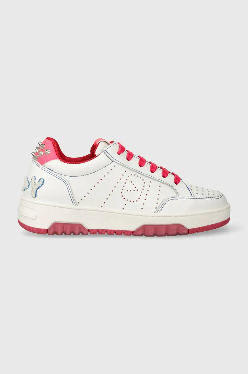 Off Play sneakers in pelle COMO COMO 1 WHITE FUXIA STUDS Bianco