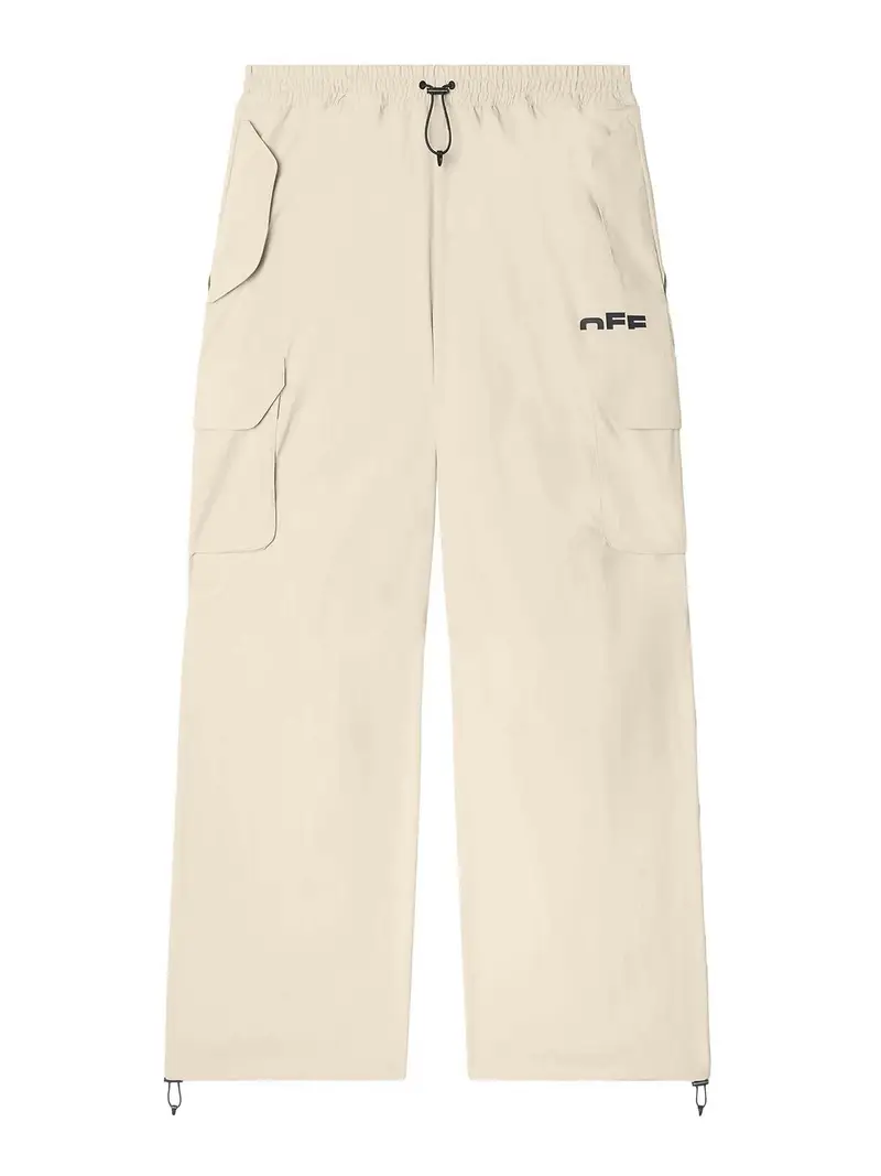 Off-White Pantaloni da pista condivisi Grigio Chiaro