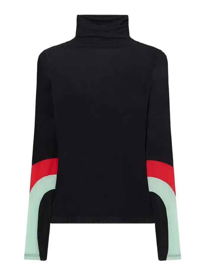 Off-White T-shirt a collo alto di colore nero
