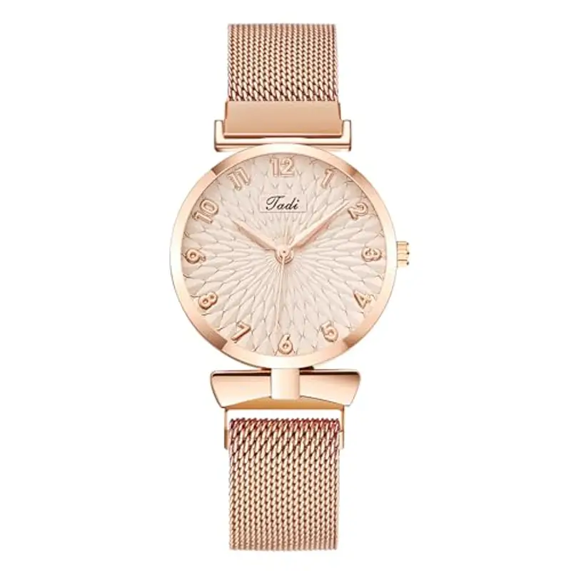 OFFCUP Orologio da Donna, Orologio Analogico al Quarzo Donna, Orologio da Polso Donna Con Cinturino in Acciaio Inossidabile Classico