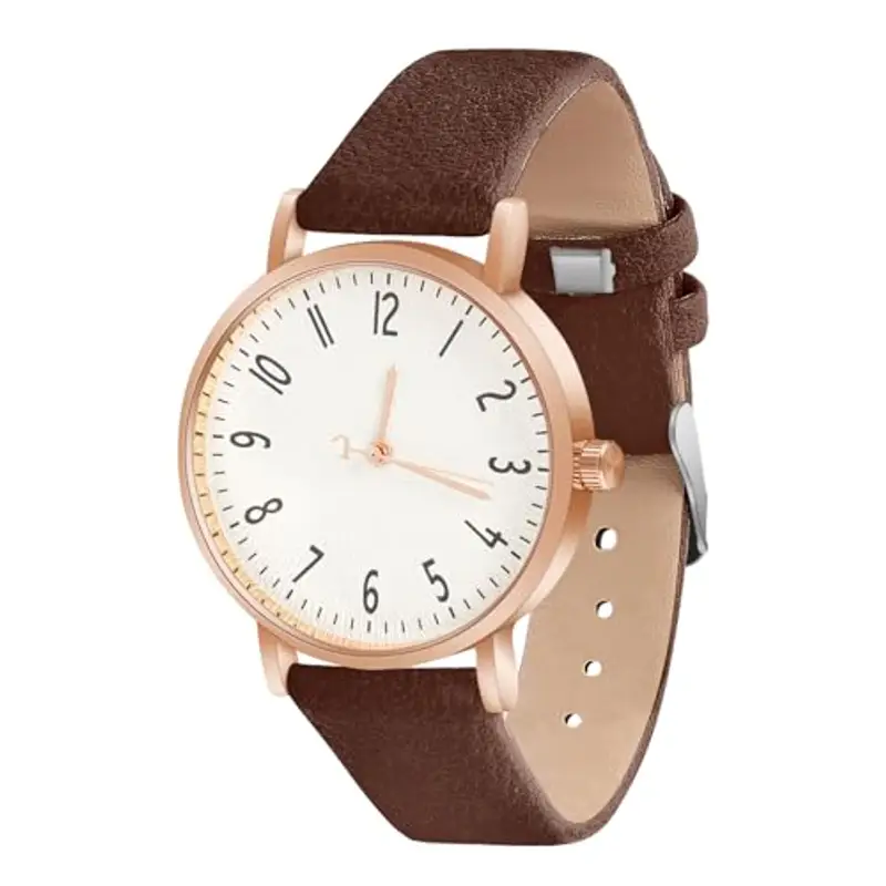 OFFCUP Orologio da Donna, Orologio Analogico al Quarzo Donna, Orologio da Polso Donna Con Cinturino in Pelle Classico Business Casual