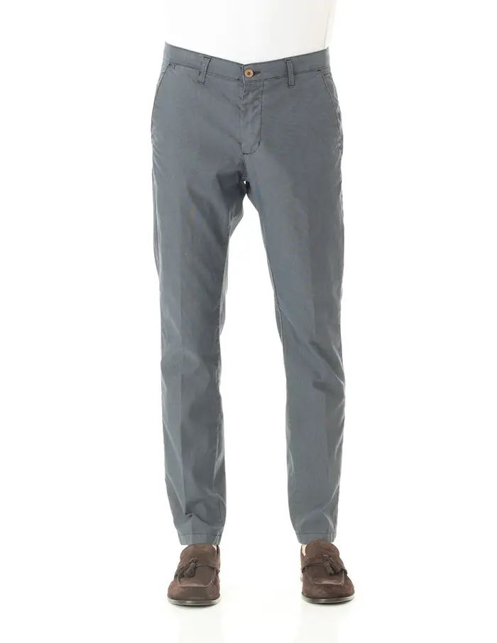 Pantaloni Old river uomo blu cino slim in cotone