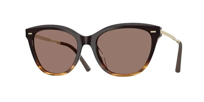 Oliver Peoples Donna OV5597SU MRS FEDERER 139253 Occhiali da sole Acetato Marrone Marrone Farfalla Normale