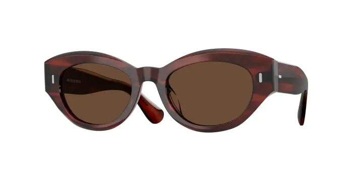 Oliver Peoples Donna OV5615SU LERRUE 1818AN Occhiali da sole Acetato Marrone Marrone Rotonda Polarizzata