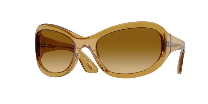 Oliver Peoples Donna OV5619SU 1967C 16732L Occhiali da sole Acetato Giallo Giallo Rotonda Normale