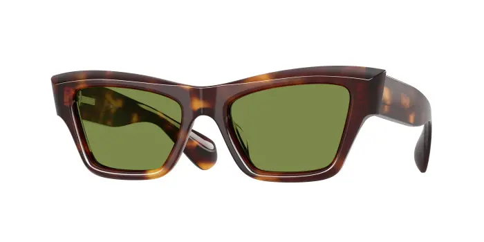 Oliver Peoples Donna OV5611SU EDITION 3 100752 Occhiali da sole Acetato Tartaruga Verde Cat Eye Normale