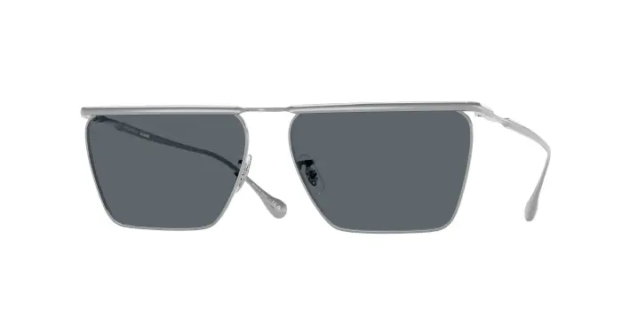 Unisex Oliver Peoples OV1370ST EDITION 2 5036R5 Occhiali da sole Titanio Argento Blu Geometrica Normale