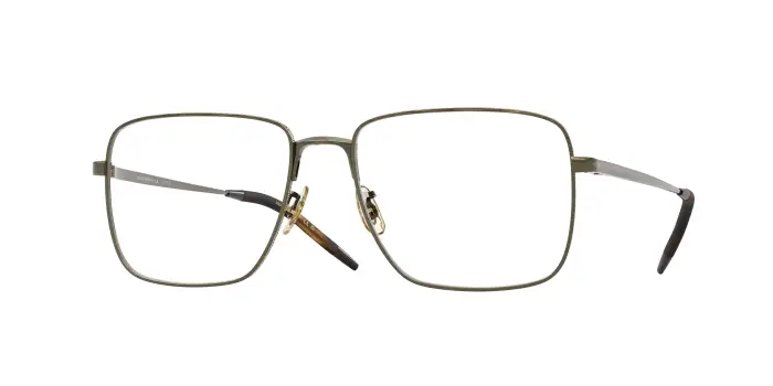 Unisex Oliver Peoples OV1374T WELSTON 5284 Montature da vista Titanio Oro Trasparente Squadrata Normale