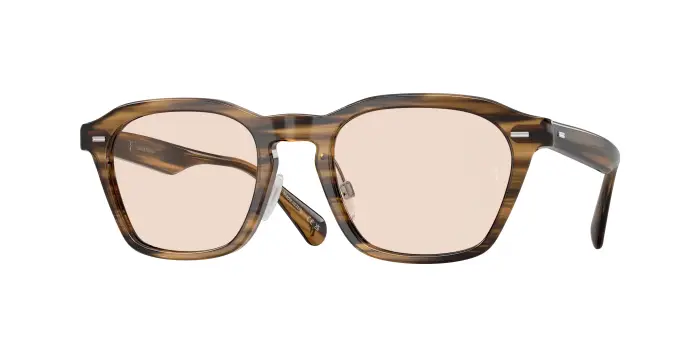 Oliver Peoples Unisex OV5593S R-11 171973 Occhiali da sole Acetato Verde Marrone Squadrata Fotocromatiche