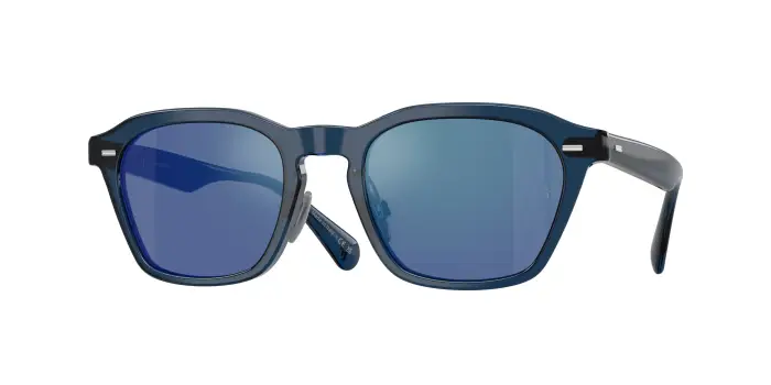 Oliver Peoples Unisex OV5593S R-11 178755 Occhiali da sole Acetato Blu Blu Squadrata Normale