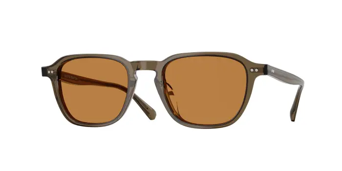 Oliver Peoples Unisex OV5598SU EMRYN 178453 Occhiali da sole Acetato Marrone Arancione Geometrica Normale