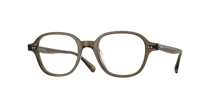 Oliver Peoples Unisex OV5599U MARNETT 1784 Montature da vista Acetato Marrone Trasparente Geometrica Normale