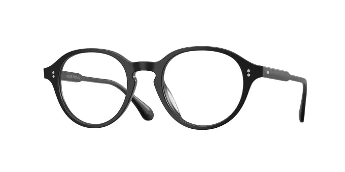 Oliver Peoples Unisex OV5602U 902 1796 Montature da vista Acetato Nero Trasparente Pantos Normale