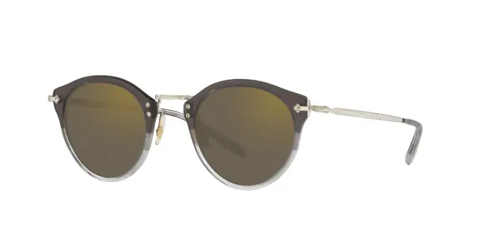 Uomo Oliver Peoples OV5184S OP-505 SUN 143639 Occhiali da sole Acetato Argento Grigio Pantos Specchiate