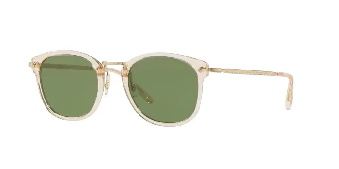 Uomo Oliver Peoples OV5350S OP-506 SUN 109452 Occhiali da sole Acetato Oro Verde Squadrata Normale