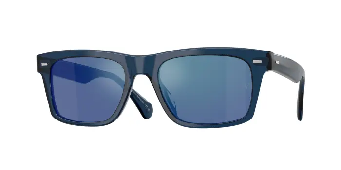Oliver Peoples Uomo OV5596SU R-16 178755 Occhiali da sole Acetato Blu Blu Squadrata Normale