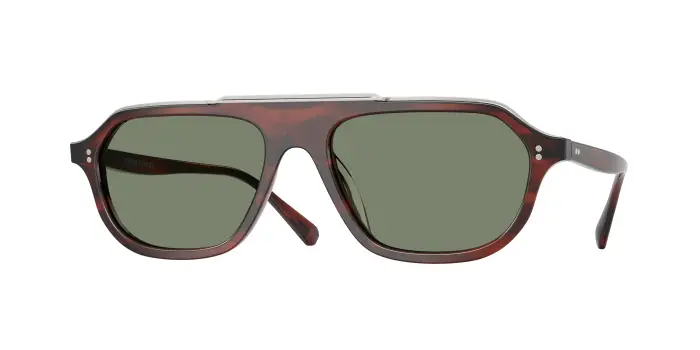 Oliver Peoples Uomo OV5613SU ESTIN 181852 Occhiali da sole Acetato Marrone Geometrica Normale