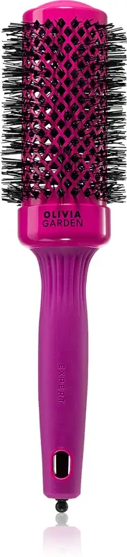 Olivia Garden Expert Shine Hot Pink spazzola asciugante per capelli lunghi 45 mm