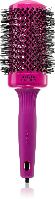 Olivia Garden Expert Shine Hot Pink spazzola asciugante per capelli lunghi 55 mm