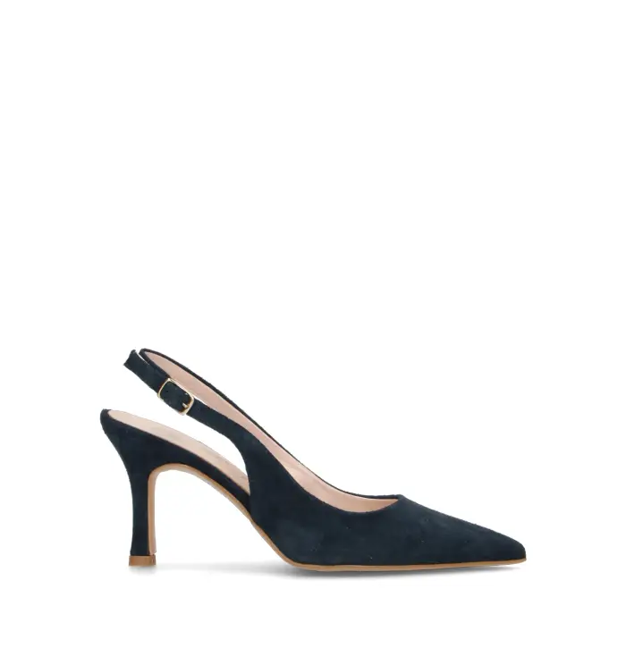 Slingback donna blu in suede Vario
