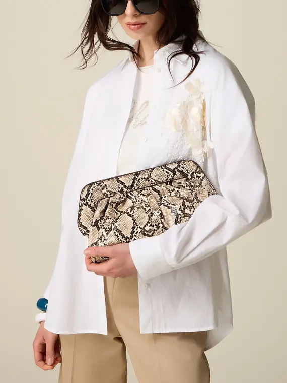 Oltre Clutch Donna Beige 4498921
