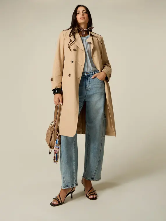 Oltre Jeans barrel con dettagli cargo Donna