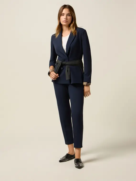 Oltre Pantaloni a sigaretta Donna, Blu