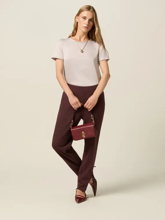 Oltre Pantaloni a sigaretta Donna, Bordeaux