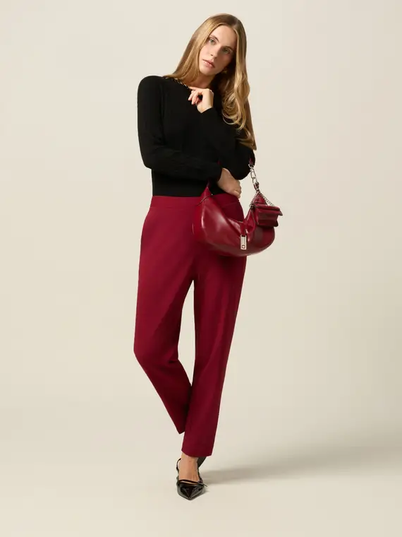 Oltre Pantaloni a sigaretta Donna, Rosso