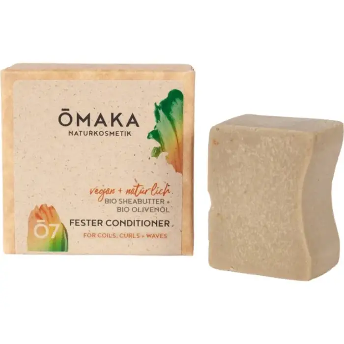 Ōmaka naturkosmetik Ō7 Balsamo Solido al Burro di Karitè Bio e Olio d Oliva Bio, 60 g