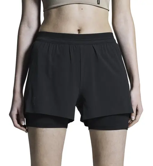 On 3 Performance 2/1 W - pantaloni corti running - donna Black