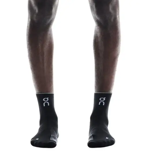 On Performance Mid - calzini corti running - unisex Black