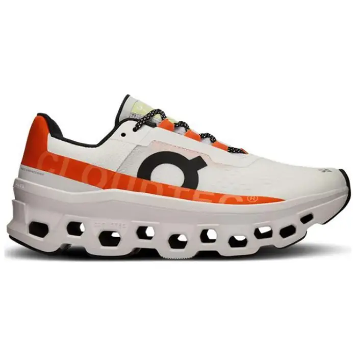 ON Running Cloudmonster Bianche Non Tinte Flame Scarpe da Ginnastica Donna 61 98083 40 5