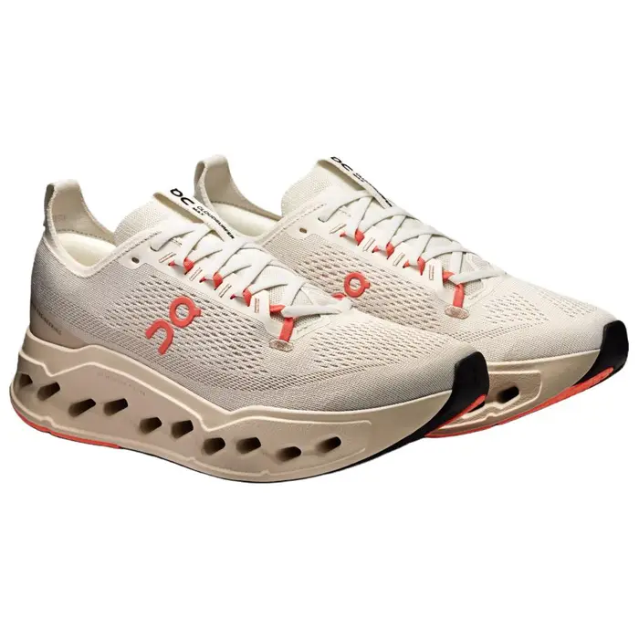 ON Running Cloudsurfer Max Ivory Salmon Sneakers da Uomo Bianco 3MF30433297