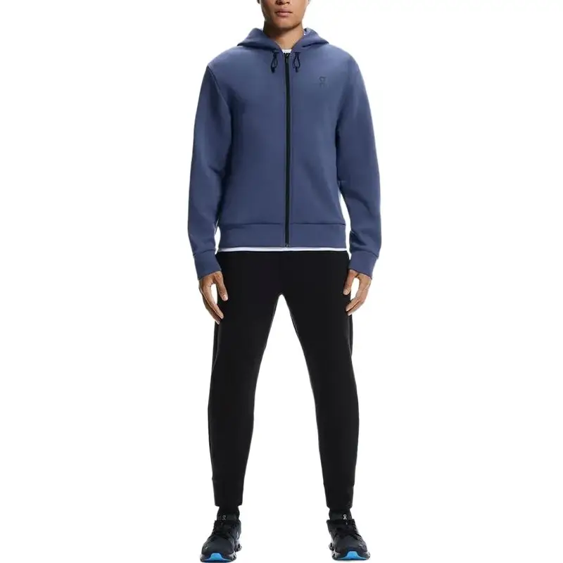 ON Running Giacca Sportiva in Maglia con Cappuccio e Zip On Focus Tech Uomo Giacche 1MF30300584