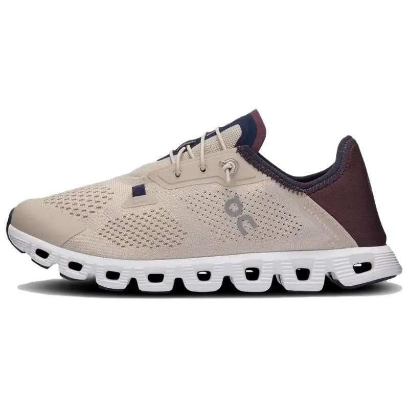 ON Running On Cloud 5 Coast Comode Versatili N-Slip Resistenti all Usura Scarpe Casual Lifestyle Basse Donna sneaker Sabbia-Viola