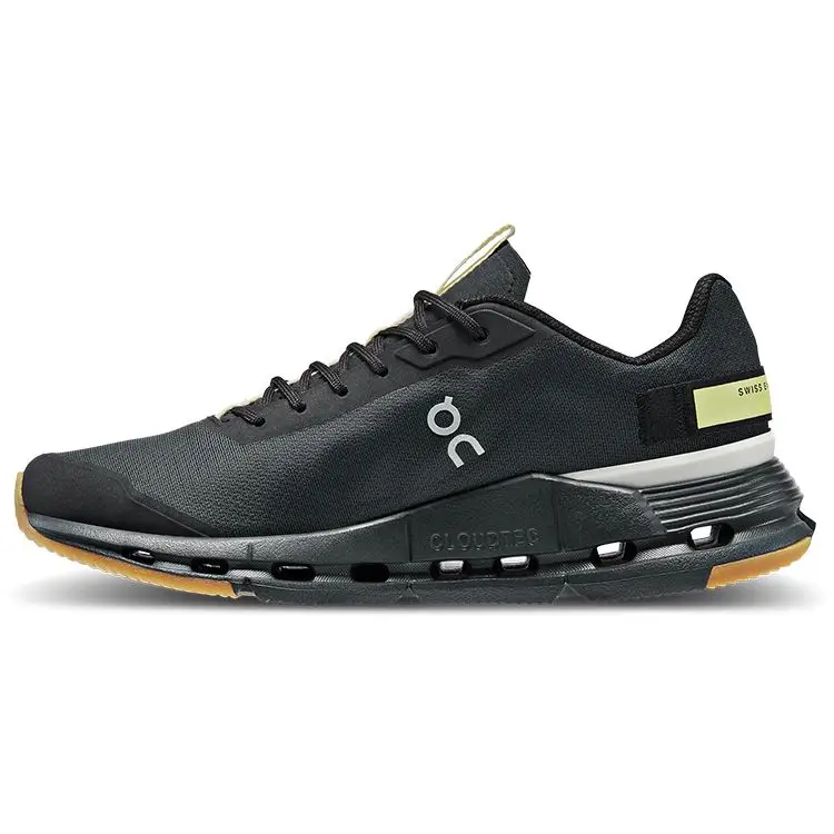 ON Running On Cloudnova Form Comfort All-Weather Support Leggero Scarpe Casual Lifestyle Basse Sneaker Donna Nero Giallo Erba 26 98309