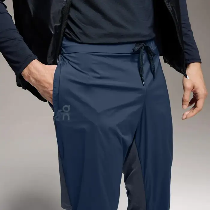 ON Running Pantaloni da tempo Antivento Impermeabili Traspiranti Casual Uomo Pantaloni Denim-Blu Blu Navy 1ME10270133