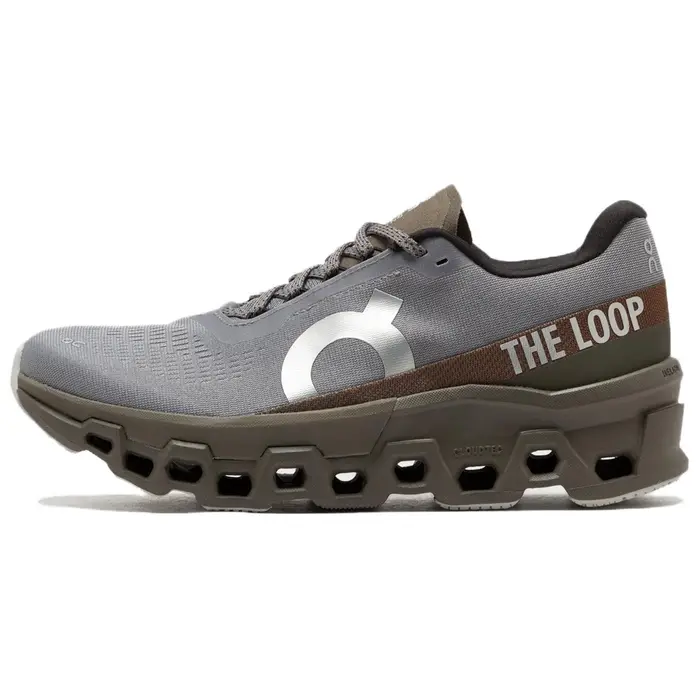 The Loop Running Supply x Pleasures x Cloudmonster 2 Mist Olive Scarpe da Ginnastica da Uomo Grigio 3MF10493192 42 5