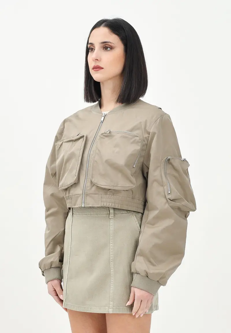 Only Bomber corto verde da donna