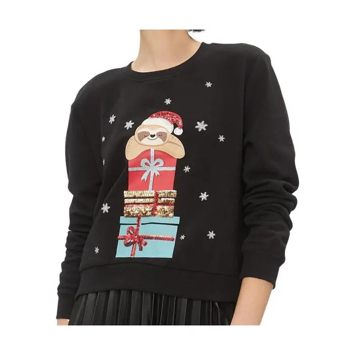 Only Felpe Onlyda Christmas Nero