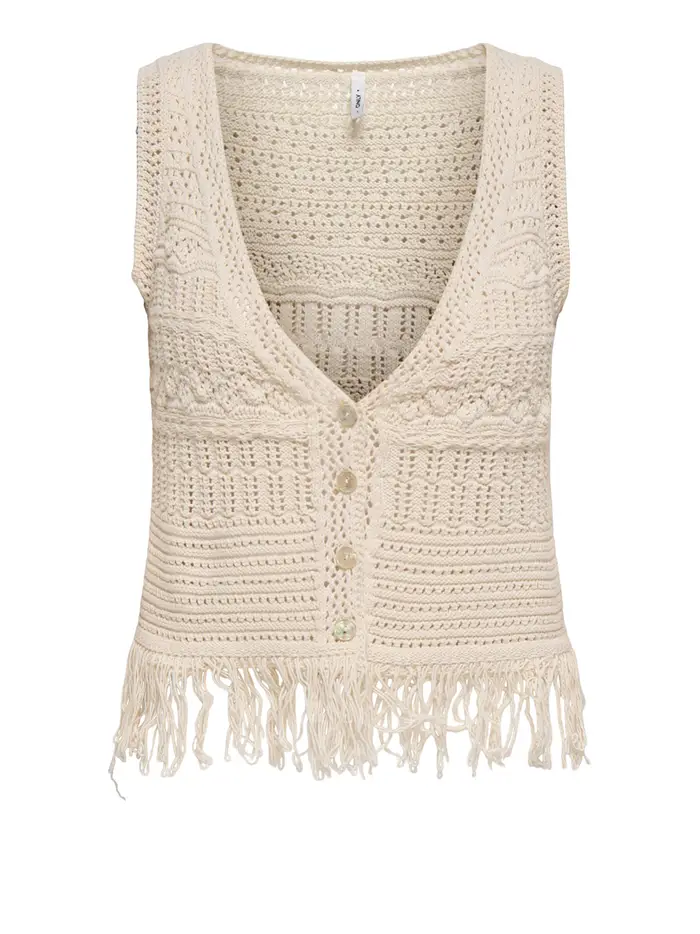 gilet only da donna - avorio