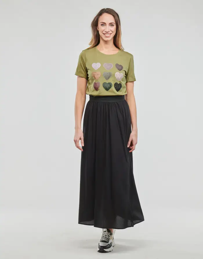 Gonna Only ONLVENEDIG LIFE LONG SKIRT Nero