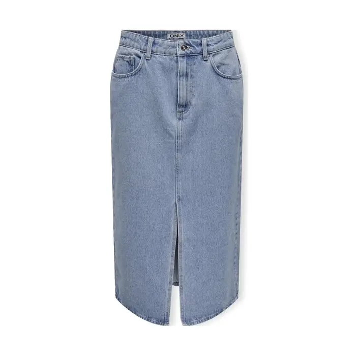 Only Gonne midi Noos Bianca Midi Skirt - Light Blue Denim Blu
