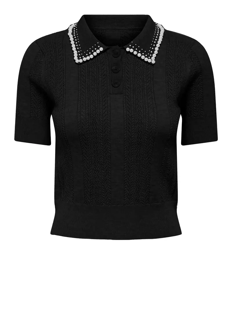 ONLY Polo Donna Nero 2494526