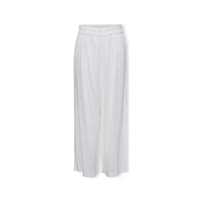 Only Pantaloni Noos Tokyo Linen Trousers - Bright White Bianco