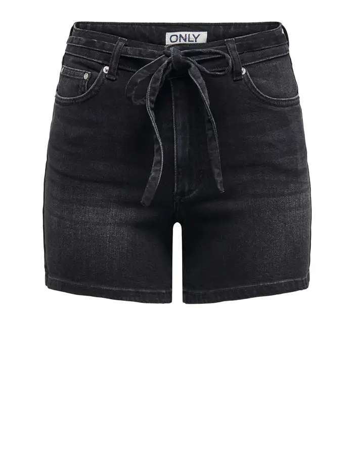 shorts jeans only da donna - nero