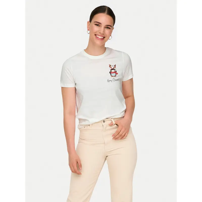 ONLY T-shirt Kita 15331069 Bianco Regular Fit