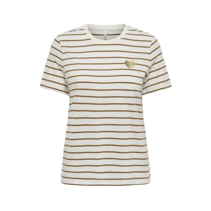Only T-shirt Liva Marrone